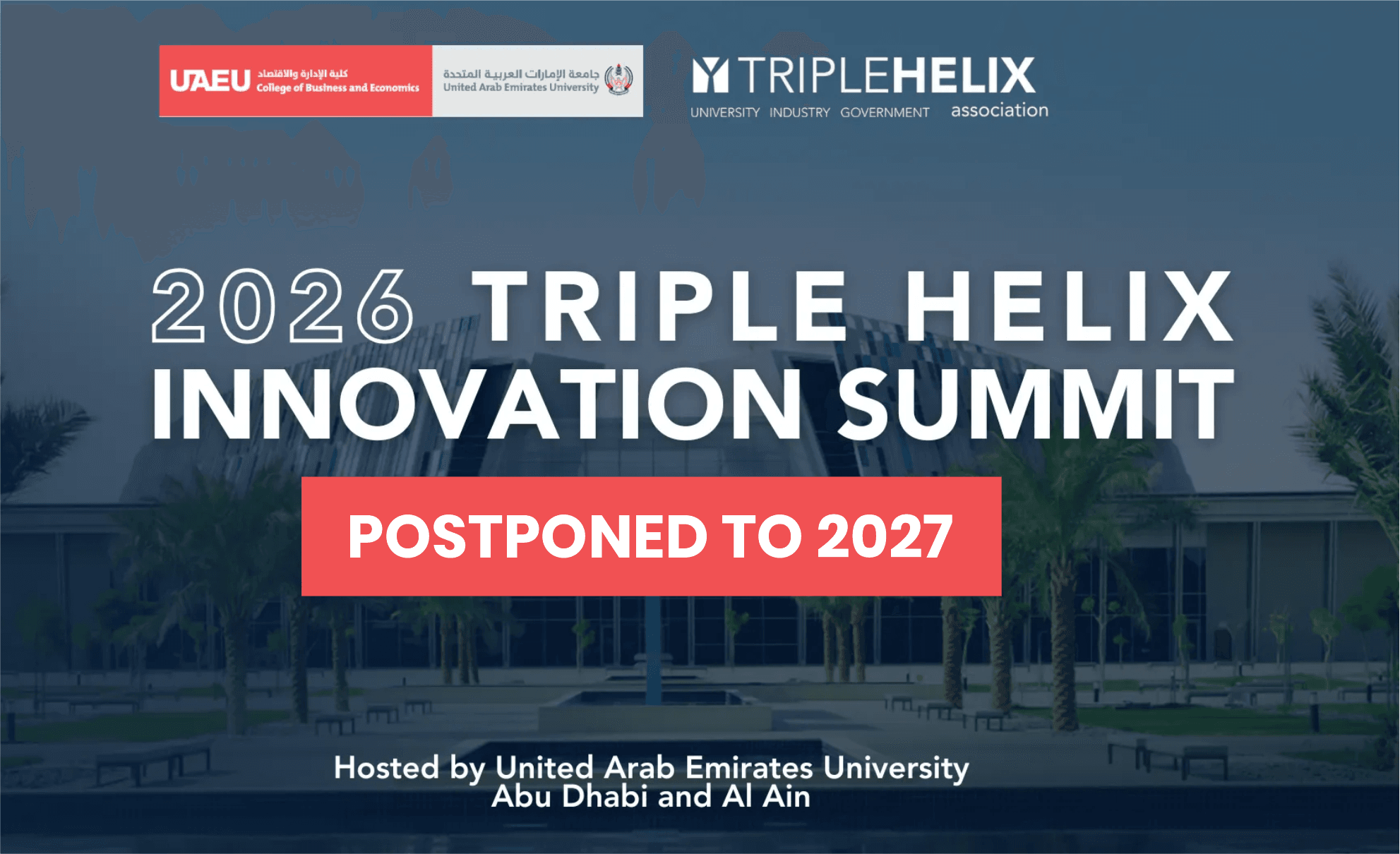 Triple Helix Innovation Summit 2026 - Postponed to 2027